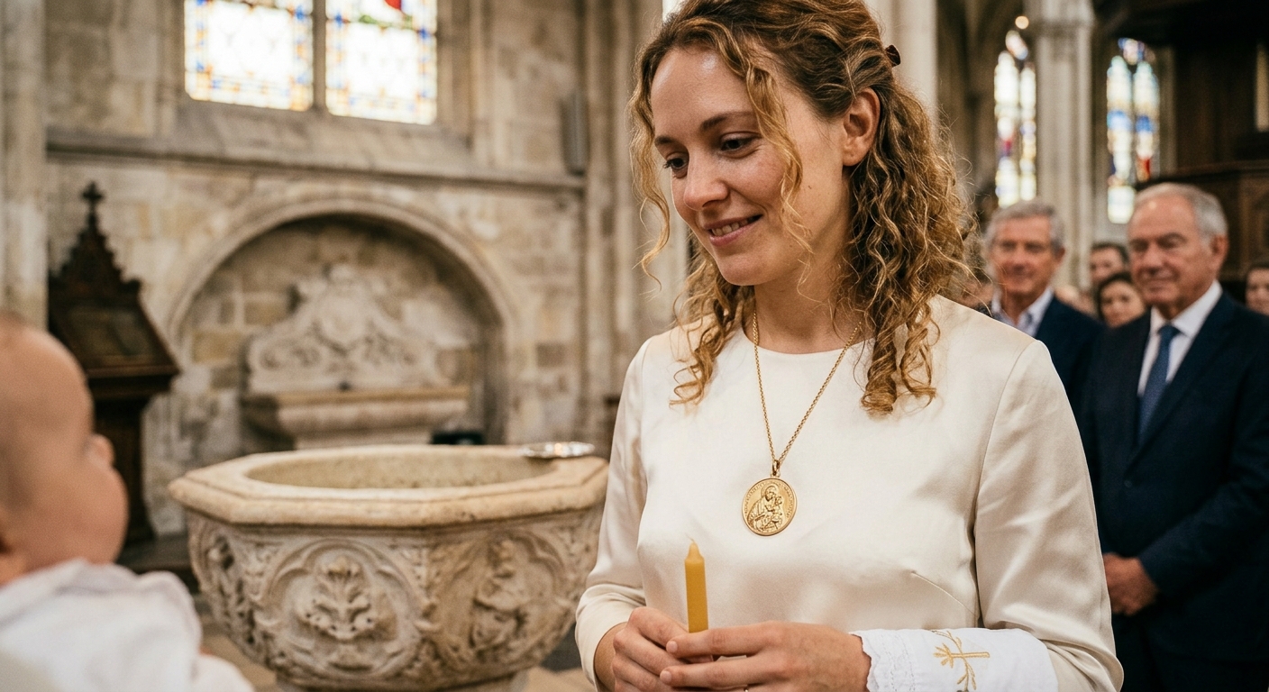 médaille pour baptême