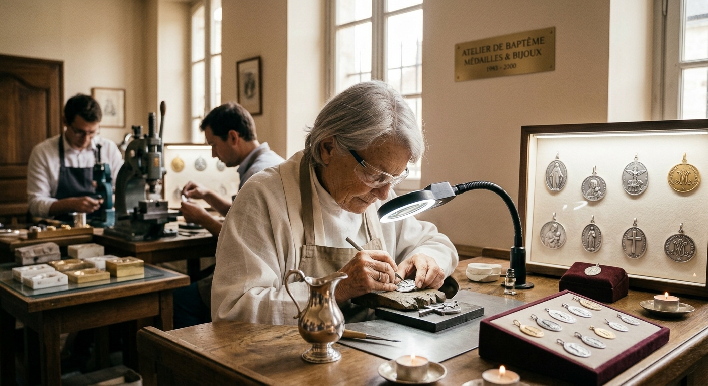 Joaillier versus bijoutier qui fabrique les plus belles médailles de baptême